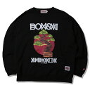 y ANIMALIA / BIG SILHOUETTE CREW NECK SWEAT - BONSAI BURGER / BLACK z Aj}A XEFbg g[i[ N[lbN rbOVGbg ubN 