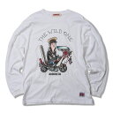 【 ANIMALIA / L/S TEE - THE WILD ONE / WHITE 】 アニマリア 長袖 Tシャツ ホワイト 白