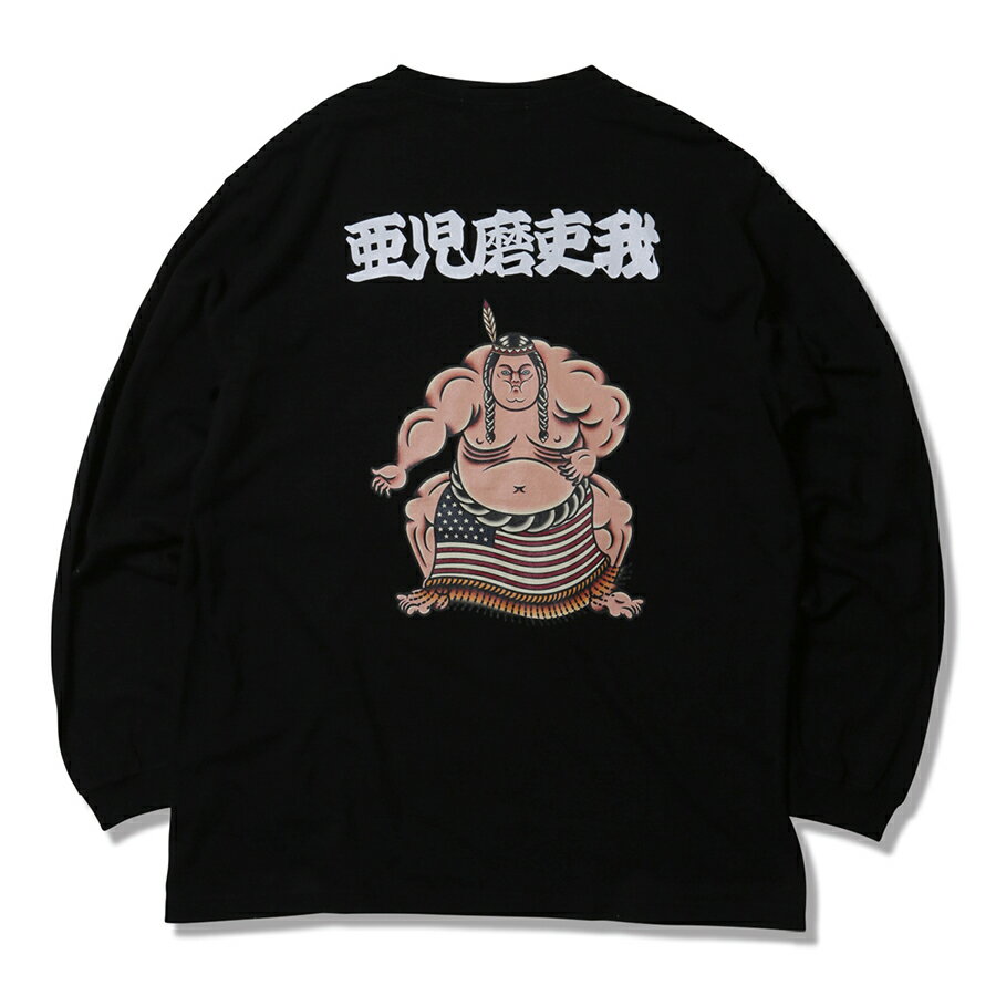 y ANIMALIA / L/S TEE - SUMO WRESTLER / BLACK z Aj}A  TVc ubN 