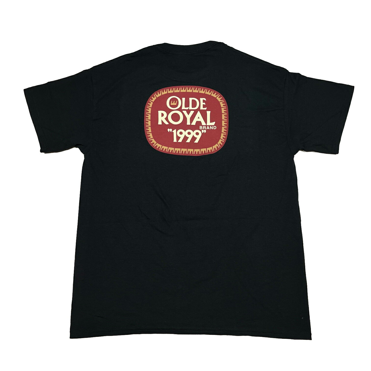 y ROYAL / OLDE ROYAL S/S TEE / BLACK z C  TVc ubN  XP[g{[h