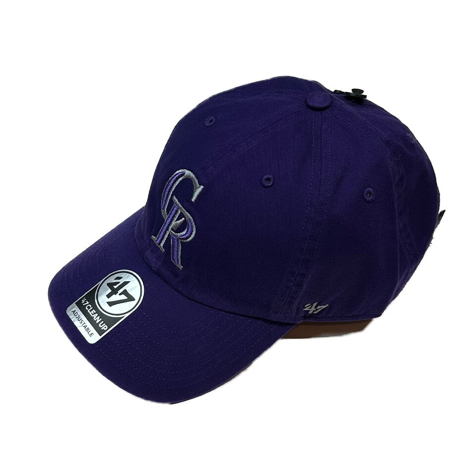 y '47 / CLEAN UP Rockies / PURPLE z tH[eB[Zu Lbv J[uoCU[ MLB bL[Y p[v 