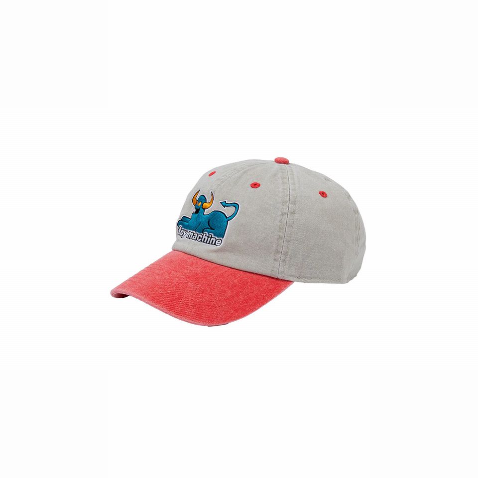 y TOYMACHINE / TOYMONSTER CAT 2 TONE CAP / SAND ~ RED z@gC}V[@gC}@Lbv@sOg@J[uoCU[@2g[@Th Cg x[W bh 