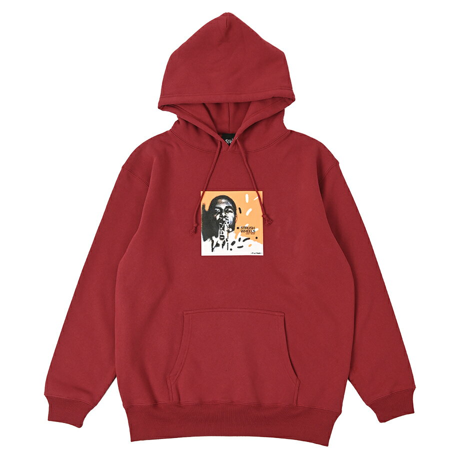 y STRUSH / DAILY SESH Pullover Hood / MAROON z XgbV p[J[ t[fB XEFbg XP{[ XP[g{[h }[ o[KfB Cbh