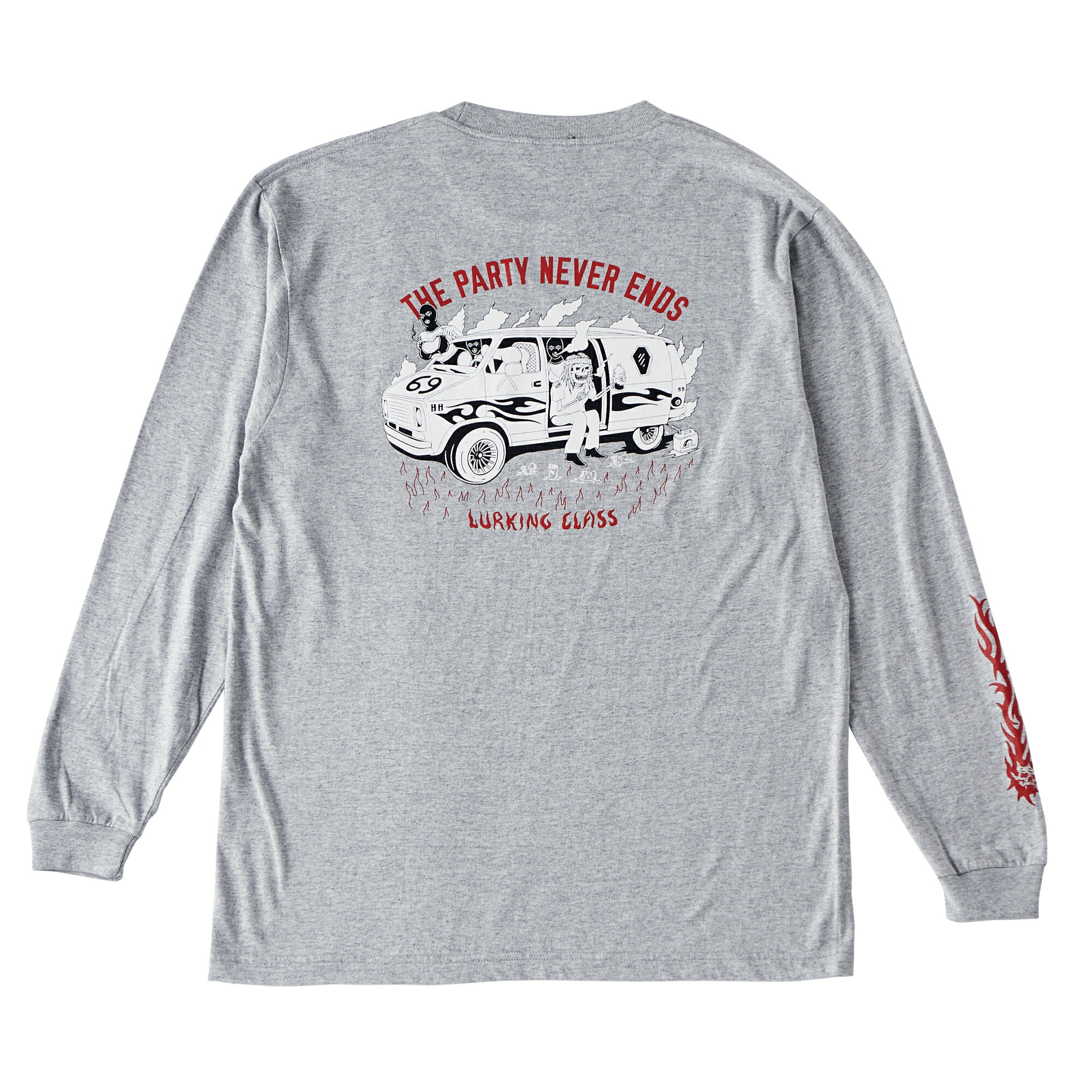 y LURKING CLASS / NEVER ENDS L/S TEE / GRAY z [LONX  TVc O[ D