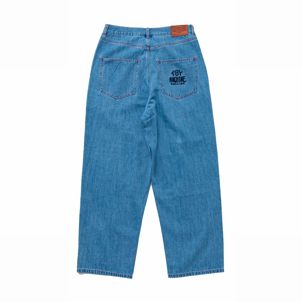 y TOYMACHINE / TOYMACHINE VACCINE DENIM PANTS / LIGHT WASH z gC}V[ fj pc W[p W[Y oM[ [YtBbg CfBS u[  XP[g{[h