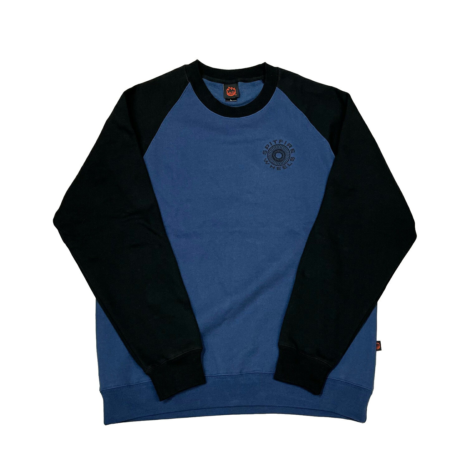 y SPITFIRE / CLASSIC '87 SWIRL CREW SWEAT / NAVY ~ BLACK z Xsbgt@CA Xsbgt@C[ XEFbg g[i[ N[lbN O ubN lCr[ c[g[ XP[g{[h