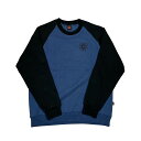 【 SPITFIRE / CLASSIC '87 SWIRL CREW SWEAT / NAVY × BLACK 】 スピットファイア スピットファイヤー スウェット トレーナー クルーネック ラグラン ブラック ネイビー ツートーン スケートボード