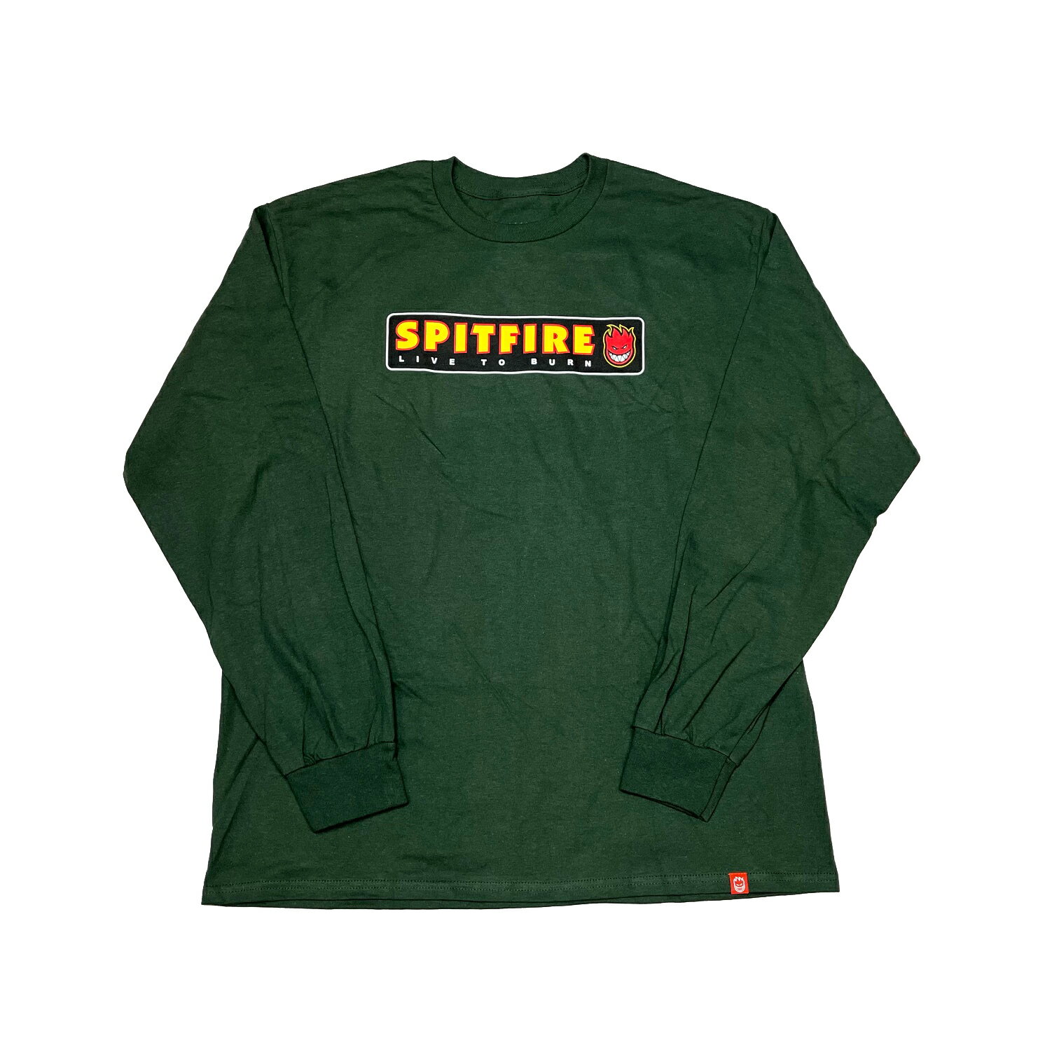 【 SPITFIRE / LTB L/S TEE / FOREST GREEN 】 スピットファイア スピットファイヤー 長袖 Tシャツ グリーン 緑 スケートボード