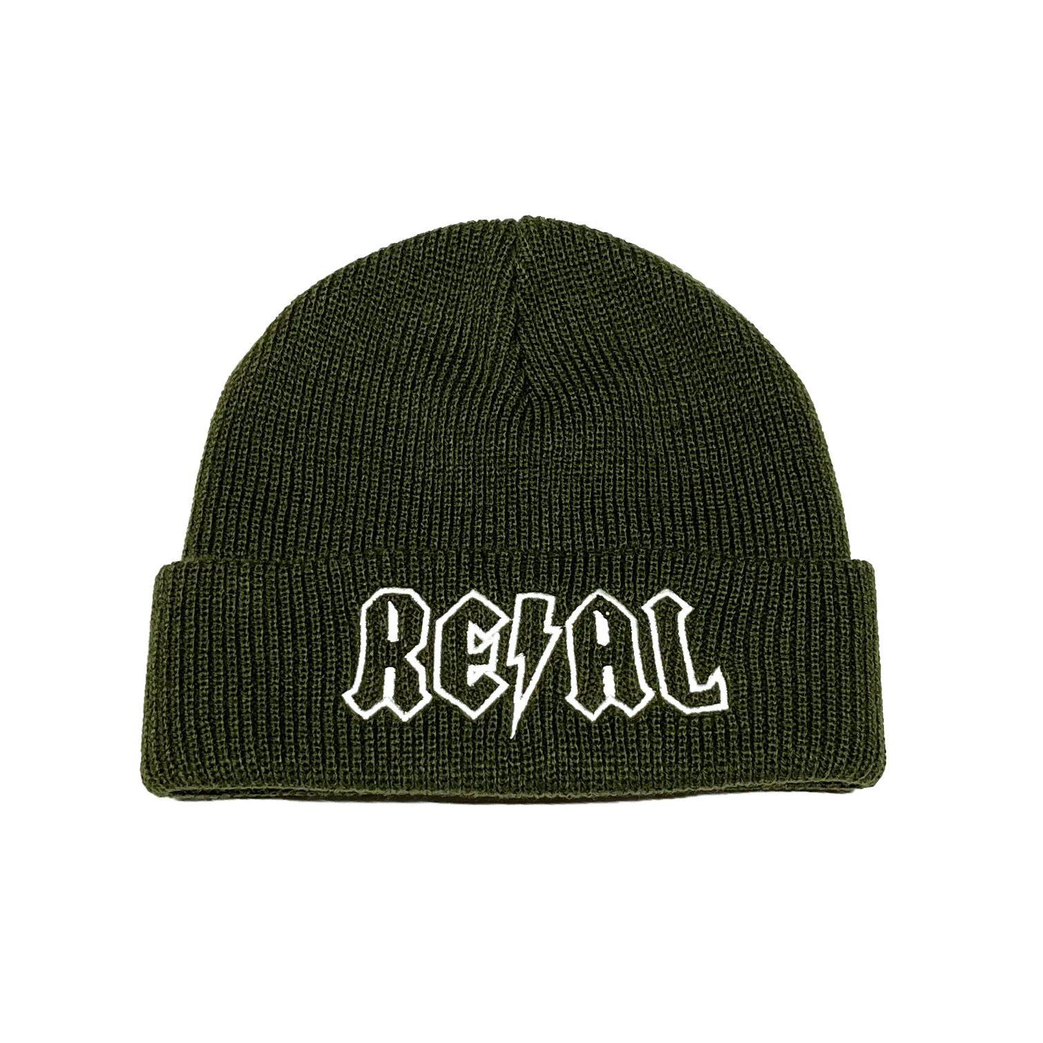 y REAL / DEEDS EMB BEANIE / OLIVEz A jbgLbv r[j[ I[u XP[g{[h