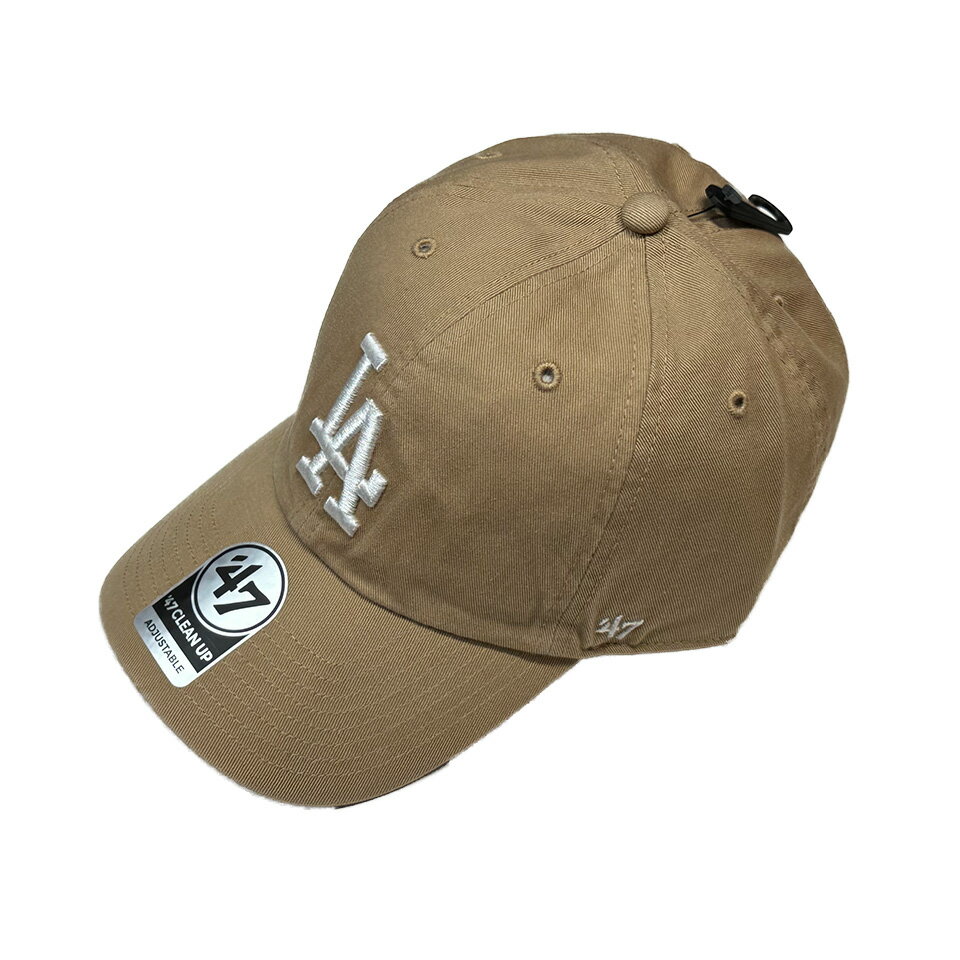 【 '47 / CLEAN UP Dodgers / KAHKI 】 フォーティーセブン ベースボール キャップ カーブバイザー MLB ドジャース カーキ ベージュ