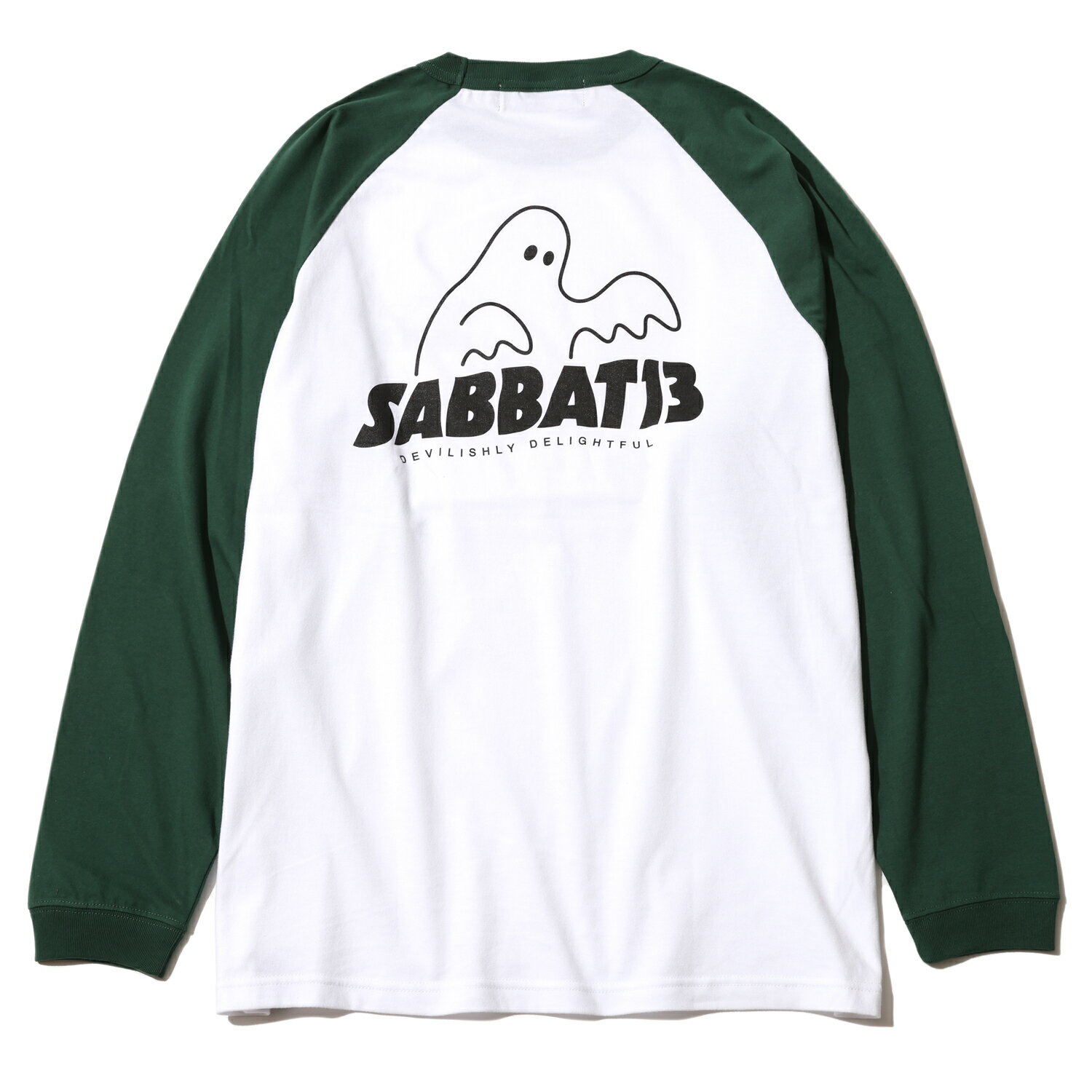 y SABBAT13 / SPOOK LOGO RAGLAN L/S TEE / GREEN z TogT[eB[ Tog13  TVc O O[ 