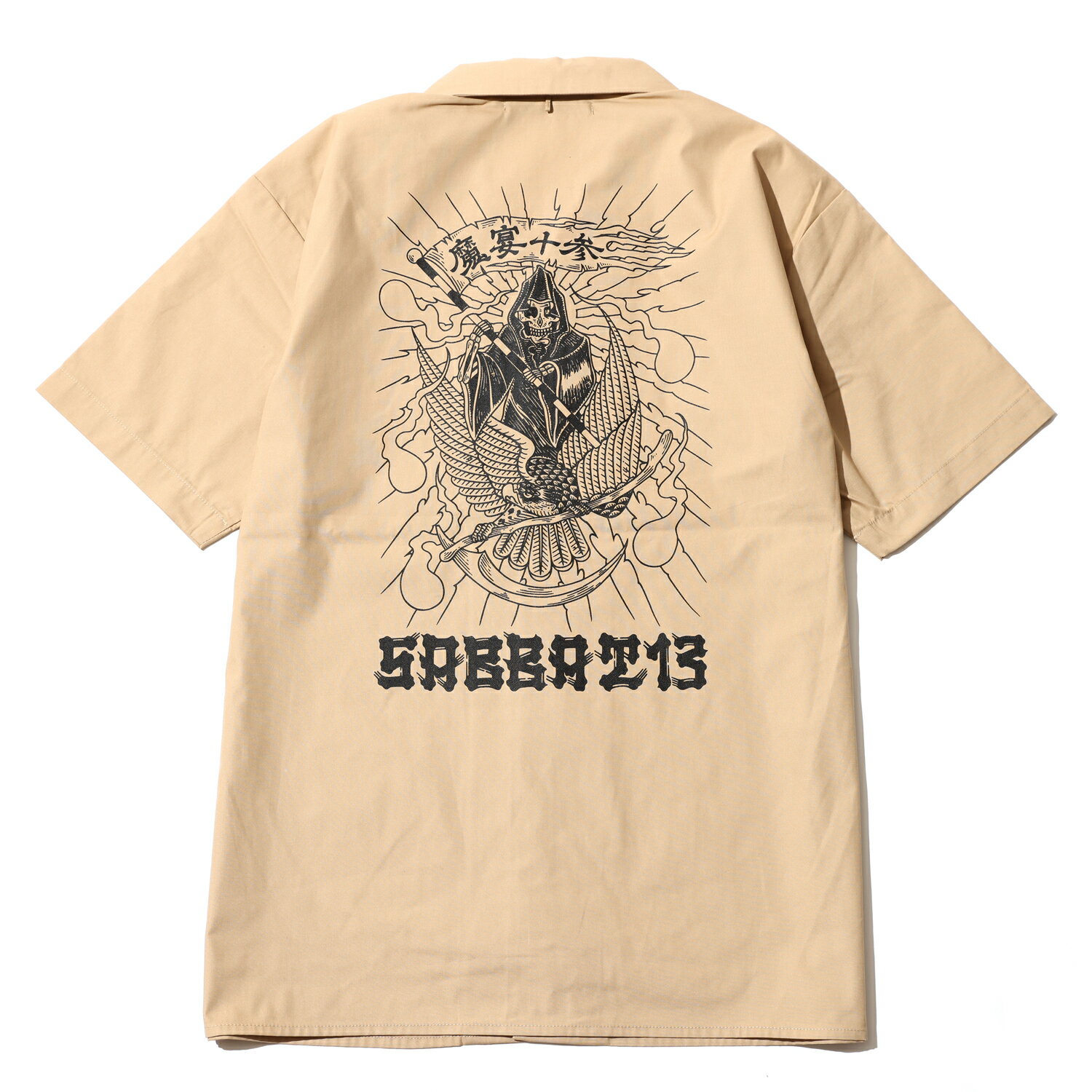 y SABBAT13 / DEATH HAWK S/S SHIRTS / BEIGE z@TogT[eB[@Tog13@Tog@[N Vc@Vc J݃Vc@I[vJ[@x[W