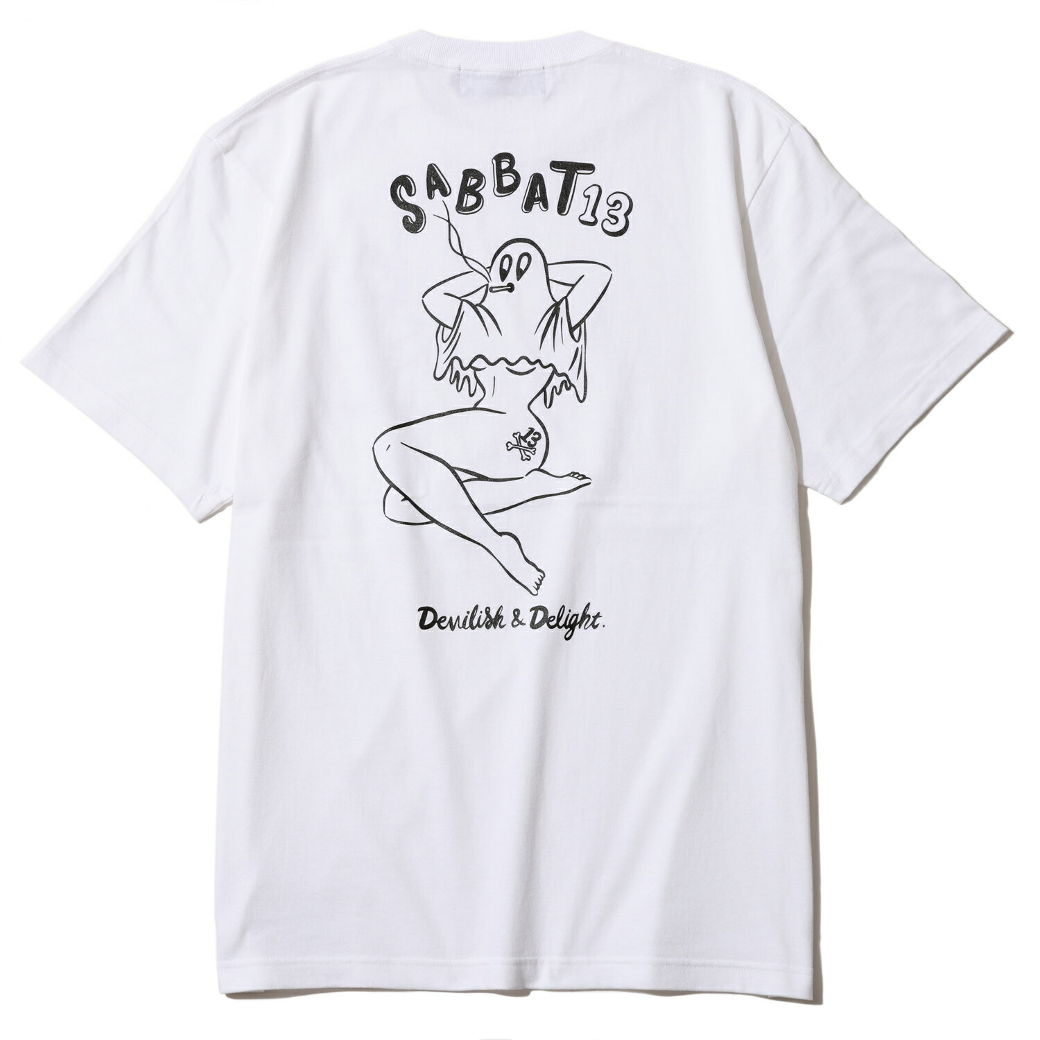 楽天OHCA clothing　楽天市場店【 SABBAT13 / SMOKY GIRL T / WHITE 】　サバトサーティーン　サバト13　サバト　Tシャツ 　ホワイト　白