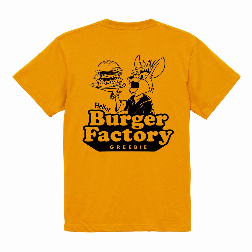 y Greebie / Burger Factory ~ Greebie S/S Tee 1 / GOLD z@O[r[@o[K[t@Ng[ no[K[ TVc  S[h IW CG[ F 