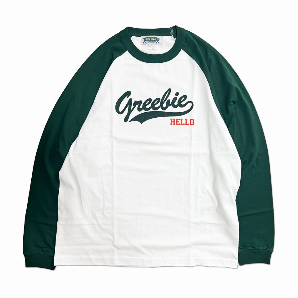 y Greebie / Classic logo Raglan Tee / FOREST GREEN z O[r[  TVc T O x[X{[ tHXg O[  zCg 