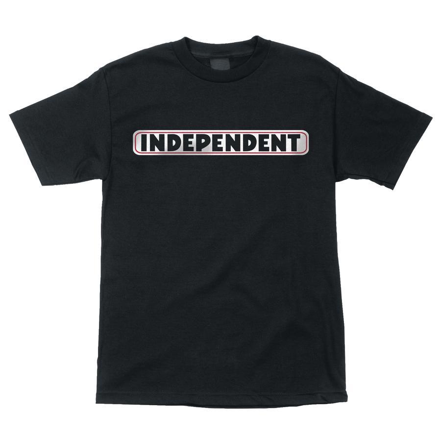 y INDEPENDENT / S/S-T BAR LOGO / BLACK z CfByfg  TVc ubN  XP[g{[h