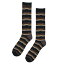 【 INDEPENDENT / WIRED SOCKS / BLACK STRIPE 】 インディペンデント ソックス 靴下 ブラック 黒 スケートボード