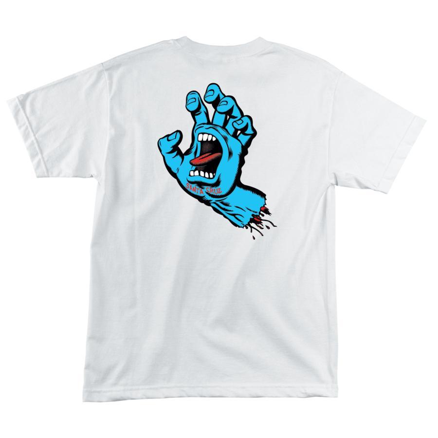 y SANTA CRUZ / S/S-T SCREAMING HAND / WHITE z T^N[Y  TVc zCg  XP[g{[h Xm[{[h