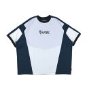 【 ROLLING CRADLE / SWITCHING TEE / GRAY - NAVY 】 ローリングクレイドル ロリクレ 半袖 Tシャツ 切替 オーバーシルエット グレー 灰 ネイビー 紺