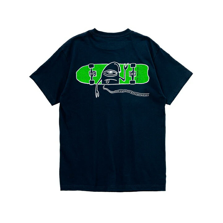 y TOYMACHINE / HELLO SECT SS TEE / NAVY z gC}V[  TVc lCr[  XP[g{[h