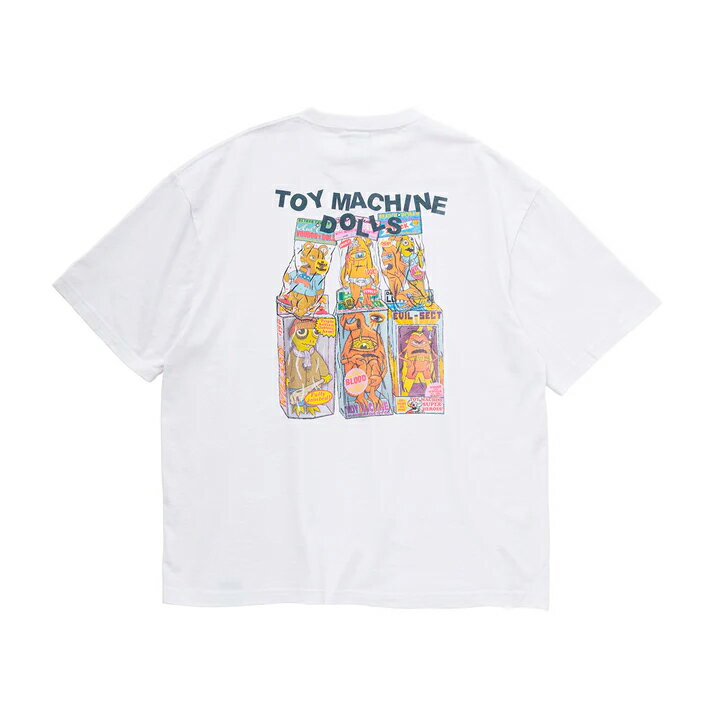 y TOYMACHINE / [WIDE] TOYMACHINE DOLLS SS TEE / WHITE z gC}V[  TVc zCg  XP[g{[h ChVGbg