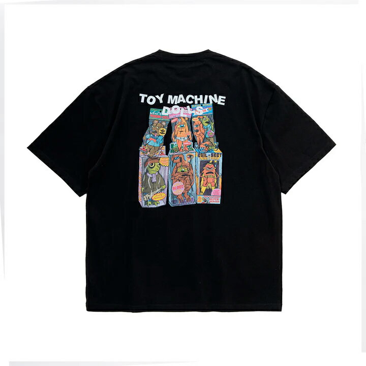 y TOYMACHINE / [WIDE] TOYMACHINE DOLLS SS TEE / BLACK z gC}V[  TVc ubN  XP[g{[h ChVGbg