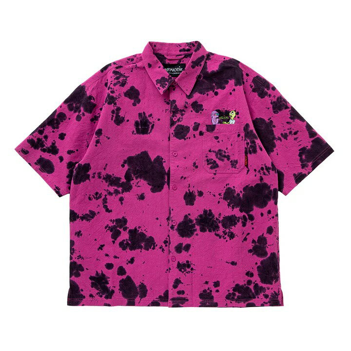 y TOYMACHINE / TIE DYE SS LOOSE SHIRTS / PURPLE z gC}V[  Vc p[v  ^C_C Ch [Y XP[g{[h