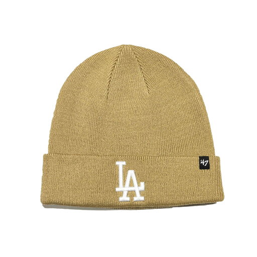 【 '47 / RAISED CUFF KNIT Dodgers / KHAKI 】フォーティーセブン ニットキャップ ニット帽 ビーニー MLB ドジャース カーキ ベージュ 【 '47 / RAISED CUFF KNIT Dodgers / KHAKI 】フォーティーセブン ニットキャップ ニット帽 ビーニー MLB ドジャース カーキ ベージュ