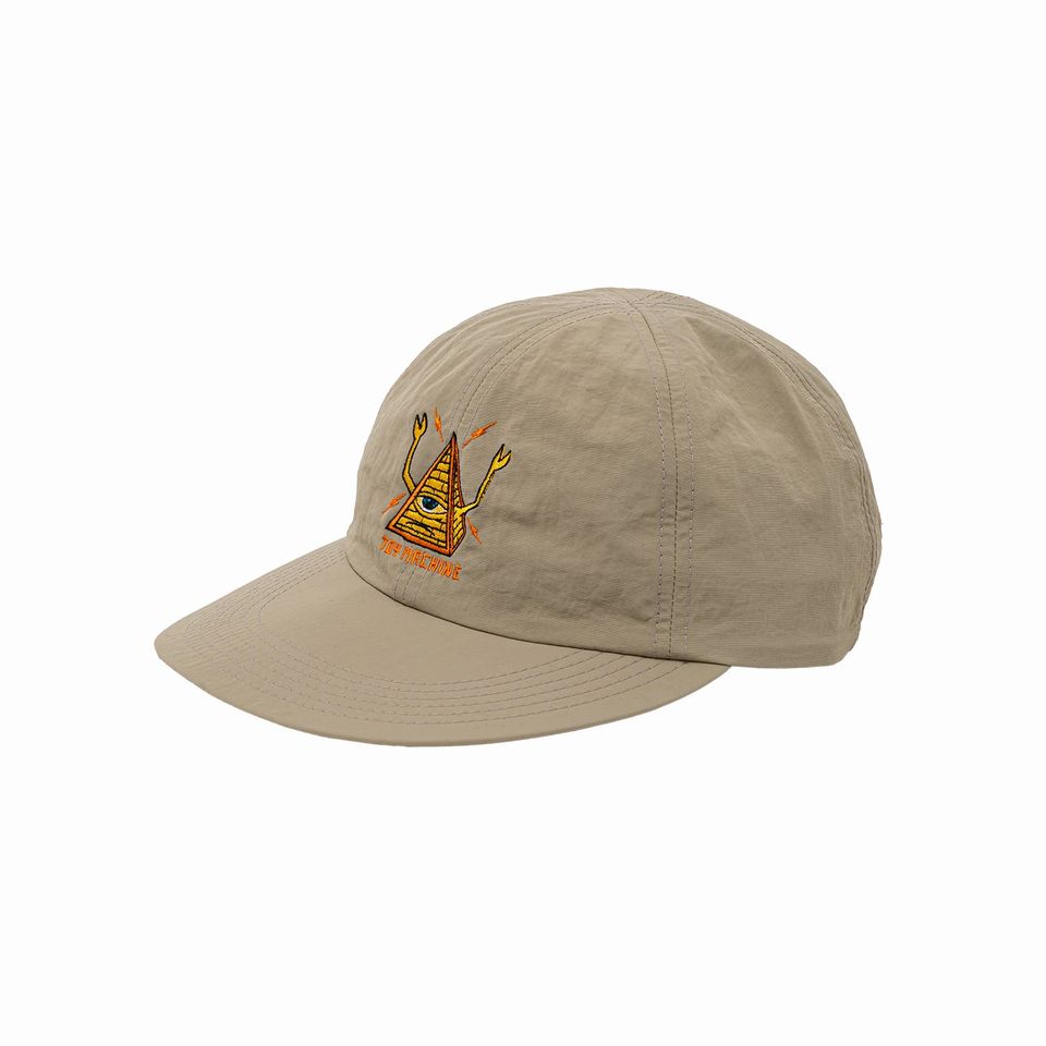 【 TOY MACHINE / PYRAMID SECT NYLON CAP / BEIGE 】 トイマシーン キャップ 帽子 ナイロン ベージュ スケートボード