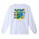 【 ELECTRIC × HIROTTON / SKULL L/S TEE / WHITE 】エレクトリック ヒロットン 長袖 Tシャツ ロングスリーブ ロンT スカル ホワイト 白 スケートボード スケボーブランドロンT バックプリントTシャツ バックプリント ドクロ スケボーブランド