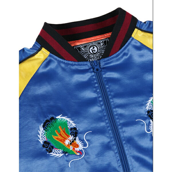 【 ROLLING CRADLE / ROLLING SOUVENIR JACKET / BLUE 】ローリングクレイドル ロリクレ スカジャン スーベニア ジャケット ブルゾン 刺繍 ブルー 青