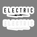 【 ELECTRIC / UNDERVOLT CLEAR STICKER 】 エレクトリック ステッカー シール スノーボード スケートボード サーフィン ゴル...