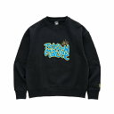 【 TOY MACHINE / TOYSECT BIG EMB SWEAT CREW / BLACK 】 トイマシーン スウェット トレーナー クルーネック 刺...