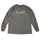 【 ANTI HERO / EAGLE L/S Tee / CHARCOAL 】 アンタイヒーロー アンチヒーロー 長袖 Tシャツ チャコール グレー 灰 スケートボード(4)