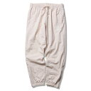 【 FOOL SO GOOD / TEAM FSG PANTS / CREAM 】 フールソーグッド パンツ トラックパンツ ジョガーパンツ コットン ナイロン 撥水 クリーム オフホワイト アイボリー