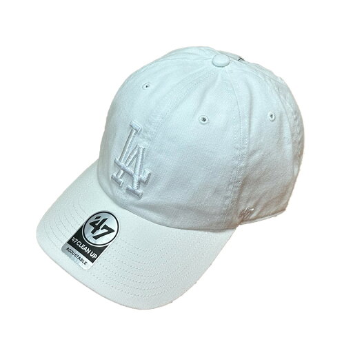【 '47 / CLEAN UP Dodgers / WHITE × white logo 】 フォーティーセブン ベースボール キャップ MLB ドジャース カーブバイザー バックルバック ホワイト 白 【 '47 / CLEAN UP Dodgers / WHITE × white logo 】 フォーティーセブン ベースボール キャップ MLB ドジャース カーブバイザー バックルバック ホワイト 白