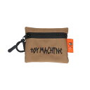 【 TOY MACHINE / TM SQUARE COIN PURSE / L . BROWN 】 トイマシーン コインケース パース 財布 ライトブラウン ブラウン キャメル 茶色 スケボー スケートボード