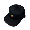 【 SANTA CRUZ / CRUZ LABEL SNAPBACK / BLACK 】サンタクルーズ 帽子 キャップ スナップバック ブラック 黒 スケートボード