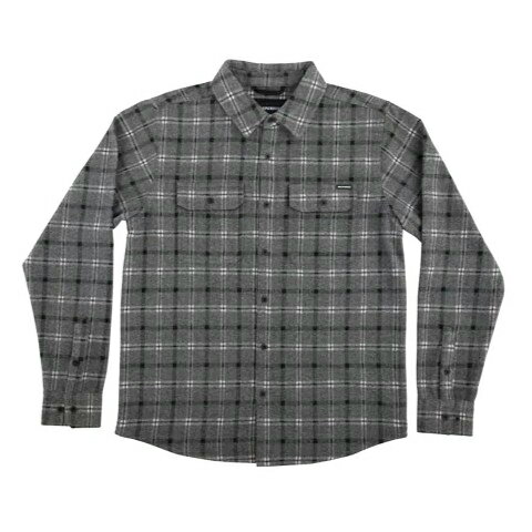【 INDEPENDENT / BELMONT L/S FLANNEL / GRAY × BLACK 】 インディペンデント 長袖 シャツ フランネル..