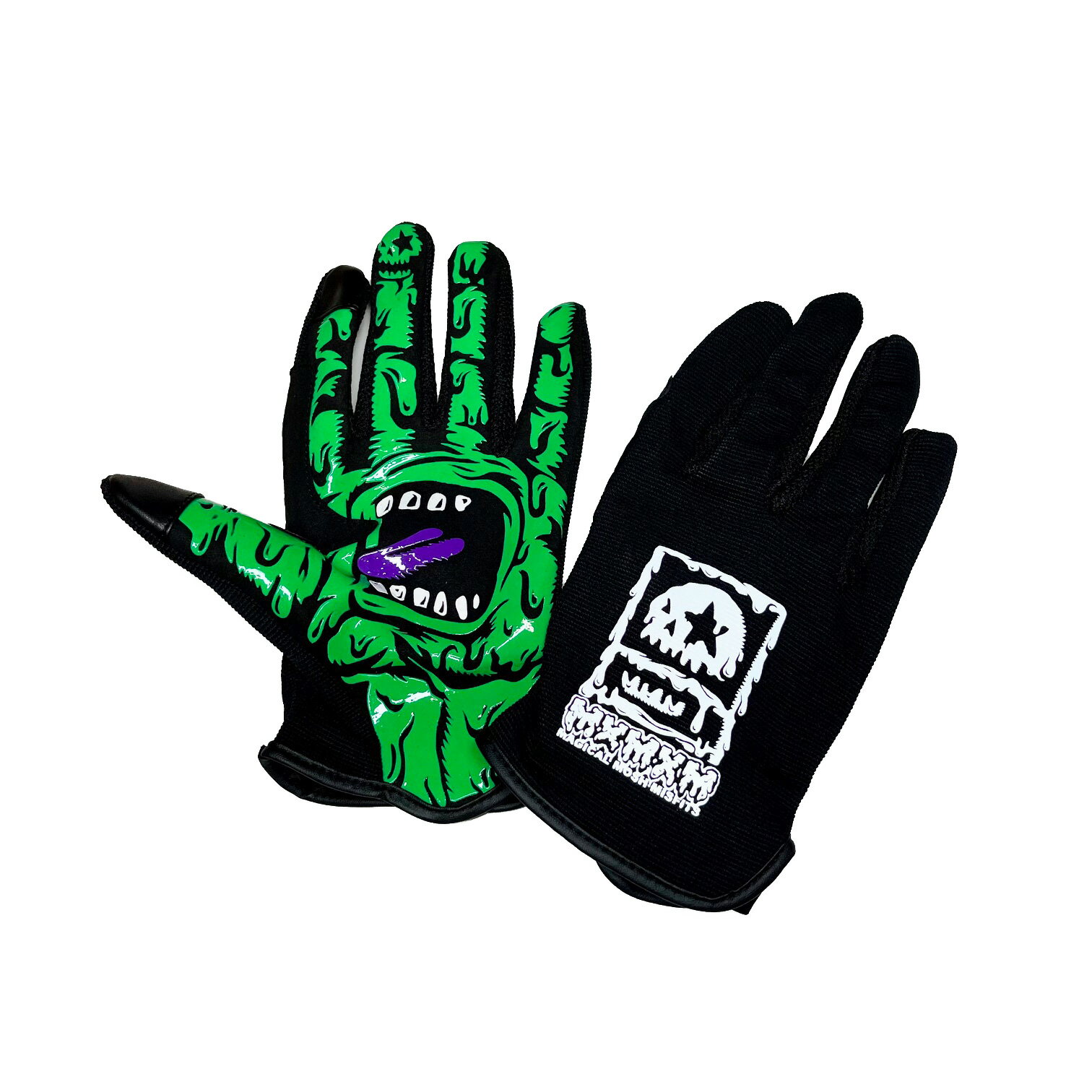 【 SANTA CRUZ / SANTA CRUZ x MxMxM “どろどろSCREAMING HAND” GLOVE / DOKU 】サンタクルーズ MAGICAL MOSH MISFITS マジカルモッシュミスフィッツ グローブ 手袋 グリーン 緑 スケボー スケートボード