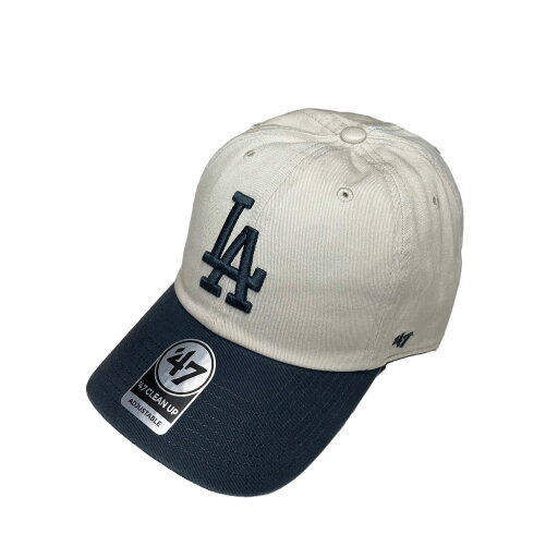 【 '47 / CLEAN UP GRAND STAND Dodgers / BONE ×VINTAGE NAVY 】 フォーティーセブン ベースボール キャップ MLB ドジャース ストラップバック ナチュラル オフホワイト アイボリー ツートーン 【 '47 / CLEAN UP GRAND STAND Dodgers / BONE ×VINTAGE NAVY 】 フォーティーセブン ベースボール キャップ MLB ドジャース ストラップバック ナチュラル オフホワイト アイボリー ツートーン