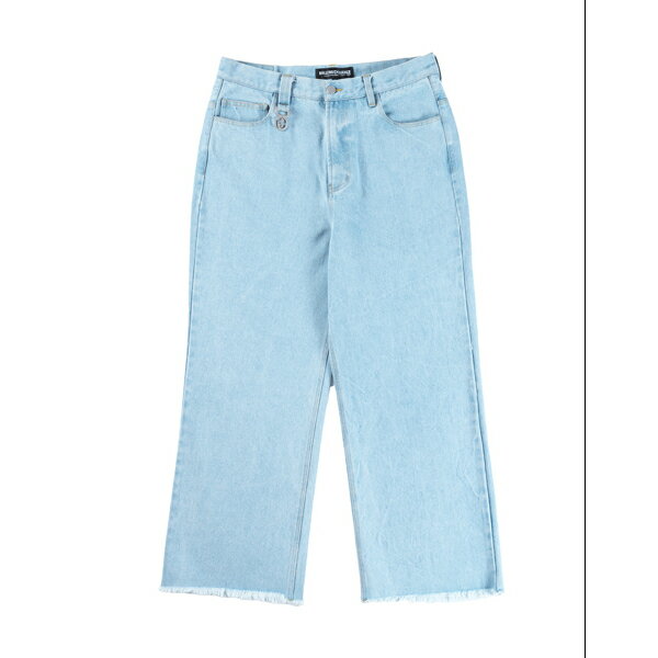 【 ROLLING CRADLE / RC LOGO WIDE DENIM / ICE BLUE 】ローリングクレイドル ロリクレ デニム パンツ ジーンズ ジーパン ワイド ブルー 青