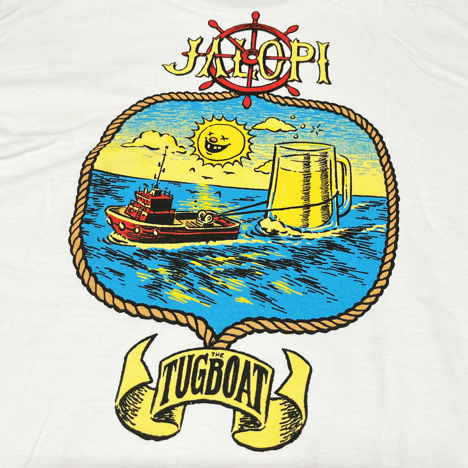 【 ANTI HERO / JALOPI TUGBOAT S/S TEE / WHITE 】 アンタイヒーロー アンチヒーロー 半袖 Tシャツ ホワイト 白 スケートボード