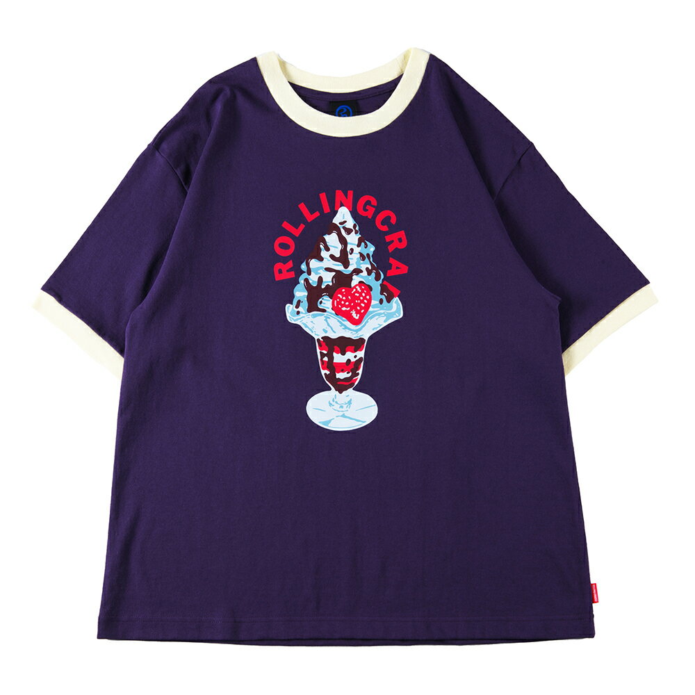 y ROLLING CRADLE / SWEET RINGER TEE / PURPLE z@[ONCh@N@TVc@TVc@K[@p[v@@