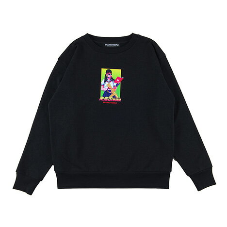【 ROLLING CRADLE / SHITUREN NO CREWNECK / BLACK 】 ローリングクレイドル ロリクレ クルーネック スウェット ブラック 黒ブランドトレーナー メンズブランドトレーナー 裏起毛トレーナーメンズ メンズトレーナーブランド ストリート系 ストリートブランド
