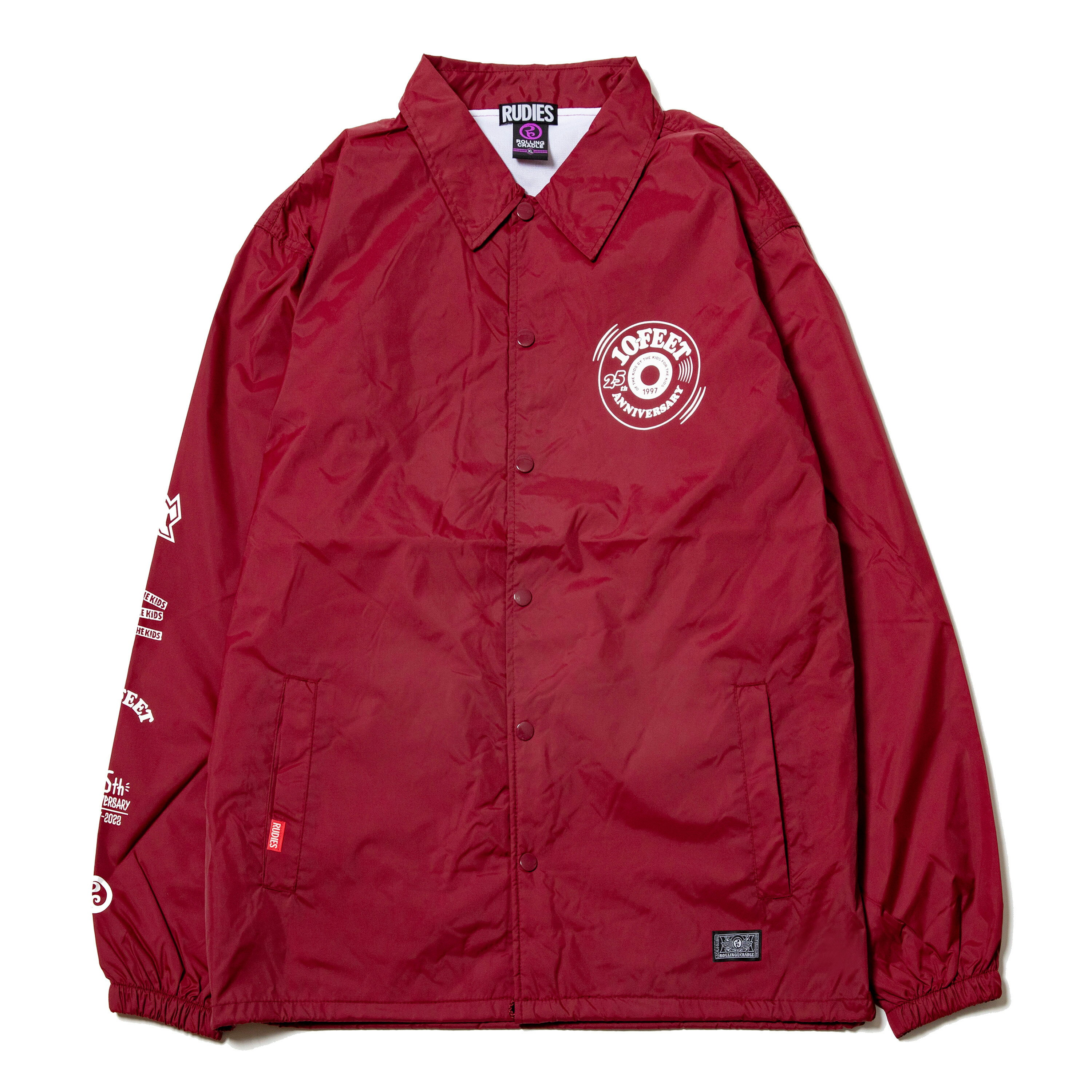 y ROLLING CRADLE / 10-FEET 25th ANNIVERSARY TRIPLE COLLABORATION. COACH JACKET / BURGUNDY z@[ONCh@N@R[`WPbg@o[KfB@Cbh@