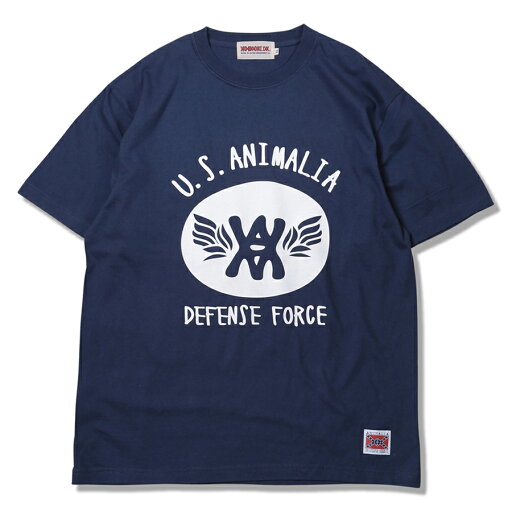 【 ANIMALIA / DIFENSE FORCE S/S / INDIGO 】 アニマリア US エアフォース 半袖Tシャツ Tシャツ インディゴ ネイビー 紺 送料無料 【 ANIMALIA / DIFENSE FORCE S/S / INDIGO 】 アニマリア US エアフォース 半袖Tシャツ Tシャツ インディゴ ネイビー 紺 送料無料