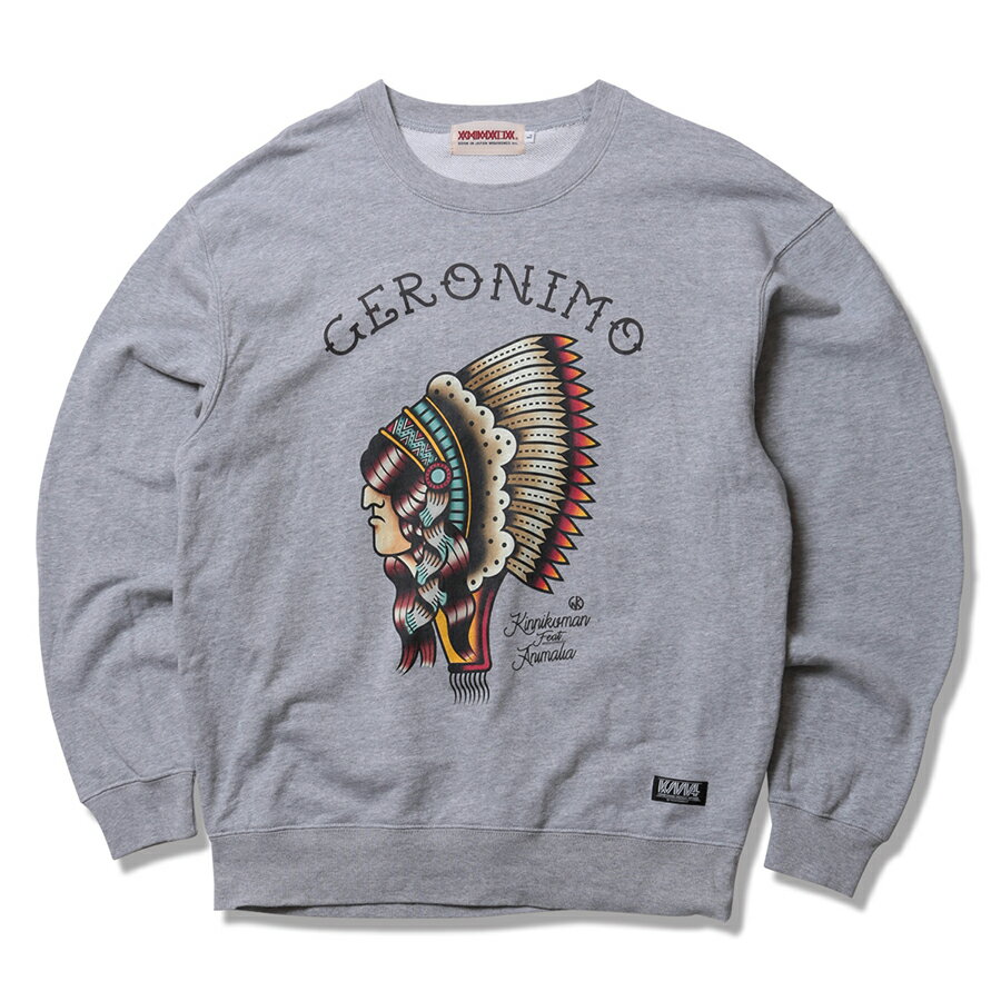 y ANIMALIA / GERONIMO CREW NECK SWEAT / GRAY z@Aj}A@L}@WFj@N[lbN@g[i[@XEFbg@O[@DF@