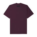 【 MN+LA OVERSIZED TEE / WINE 】 エムエヌエルエー 半袖Tシャツ Tシャツ ワインレッド オーバーサイズ 無地(4)