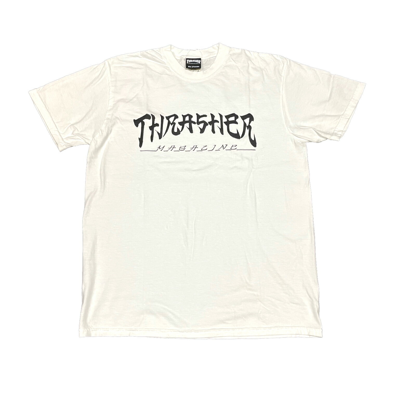 y THRASHER / SANSKRIT Style GARMENT DYED S/S TEE / WHITE z XbV[ TVc zCg  XP[g{[h